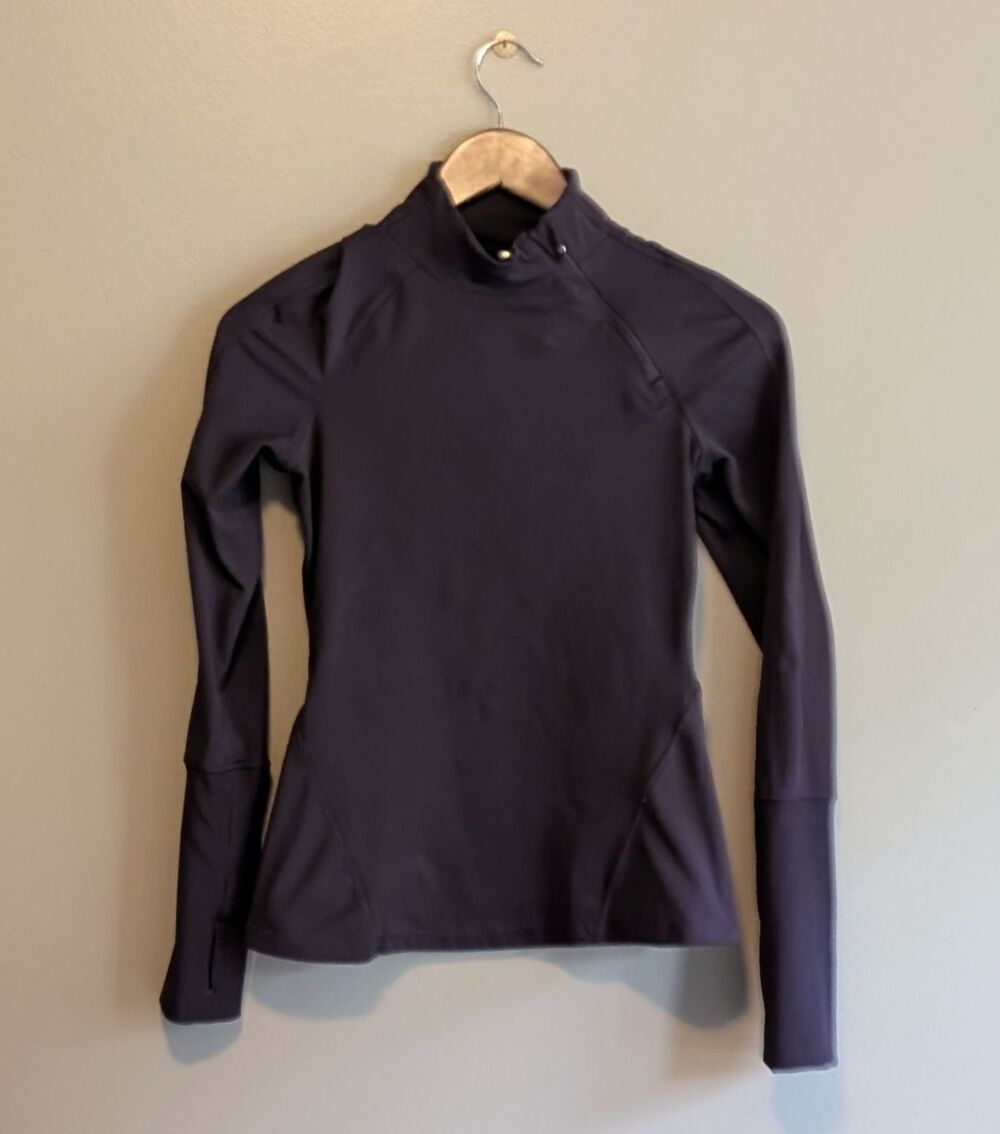 Yogalicious Womens XS 1/4 Zip Pullover Jacket Top Long Sleeve Purple Plum Yoga